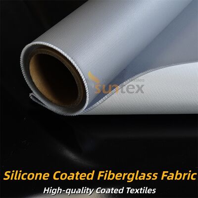 Fire Retardant Silicone Coated Fiberglass Fabric with Temperature Resistance -50°C to 500°C and Alkali Free Properties