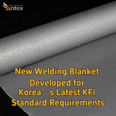 썬텍스 KFI 인증 맞춤 웰딩 불 덮개 고열 저항 유리 섬유 방화 방지 스파크 방지 슬래그 산업 웰딩 안전 보호