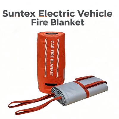 Suntex 전기차 화재 담요: 전기차 화재를 빠르고 효과적이며 안전하게 차단합니다.