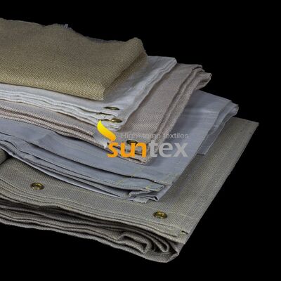 Fiberglass Welding Blanket, High Temperature Resistant Weld Spatter Protection Blanket