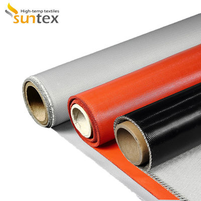 Waterproof UV Resistant Fire Retardant Silicone Coated Fiberglass Fabric for High Temperature Insulation