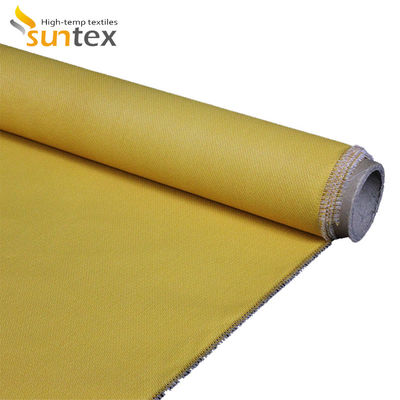 Emergency Fire Blanket Made of Yellow Silicone Coated Fiberglass Cloth