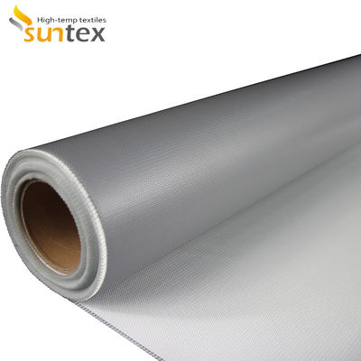 Durable 850g/m2 Weight Silicone Coated Fiberglass Fabric with 260℃ Heat Resistance and Fireproof Properties for Harsh Environments